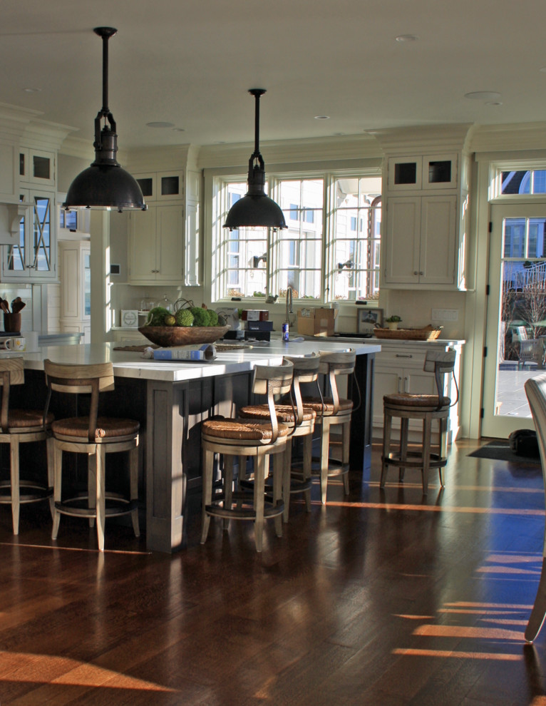 Madison, CT Beach House Project Beach Style Kitchen Bridgeport
