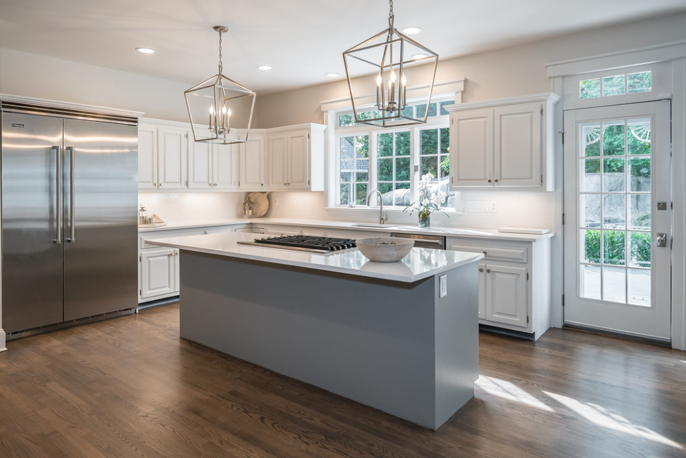 MAHWAH, BERGEN COUNTY NJ RENOVATION AND STAGE Transitional Kitchen