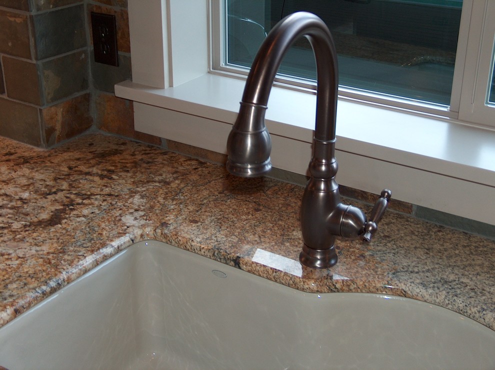 Main House Sink with Pull Out Faucet, Bend, Oregon Craftsman