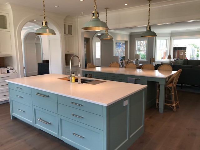 Maine Beach Theme Kitchen Coastal Boston By Bialas Custom Interiors Houzz Maine Beach Theme Kitchen Coastal, Custom Kitchen Islands Maine