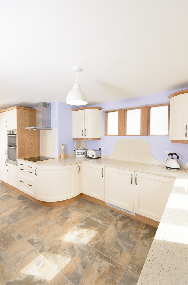 Mallow Almond and Character Oak Traditional Kitchen Other by