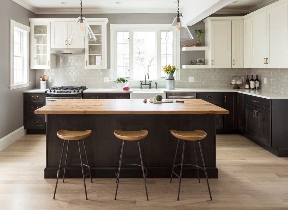 Maple Tranquil/Zinc Bryant Kitchen Chicago by Brighton