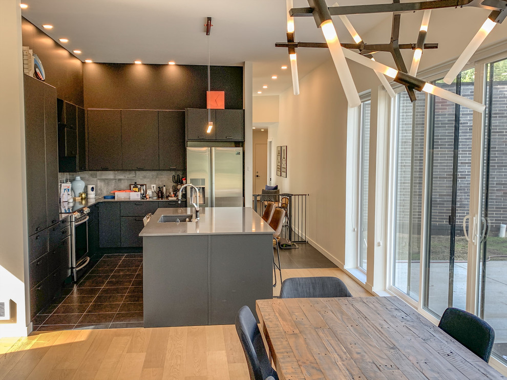 Marble Bay Road, Cowichan Lake Moderne Cuisine Vancouver par