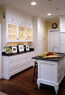This is an example of a kitchen in New York.