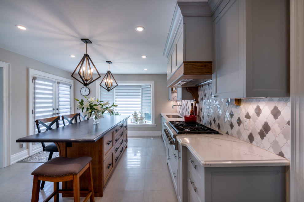 Markham Main Floor Renovation Transitional Kitchen Toronto by