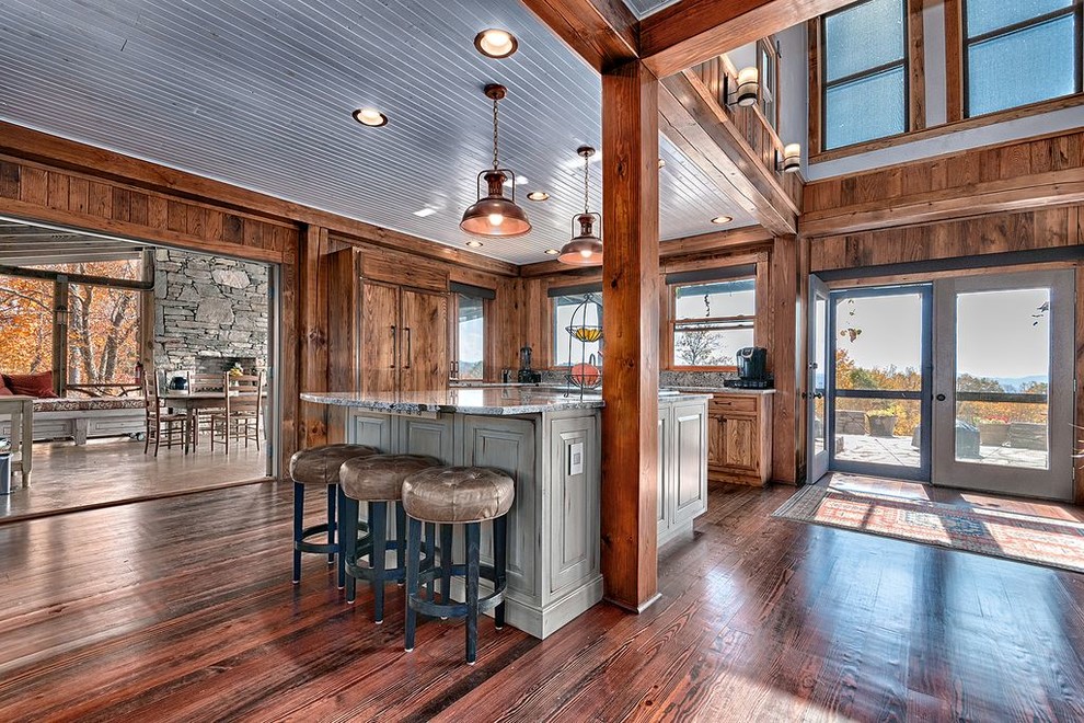 Photo of a rustic kitchen in Other.