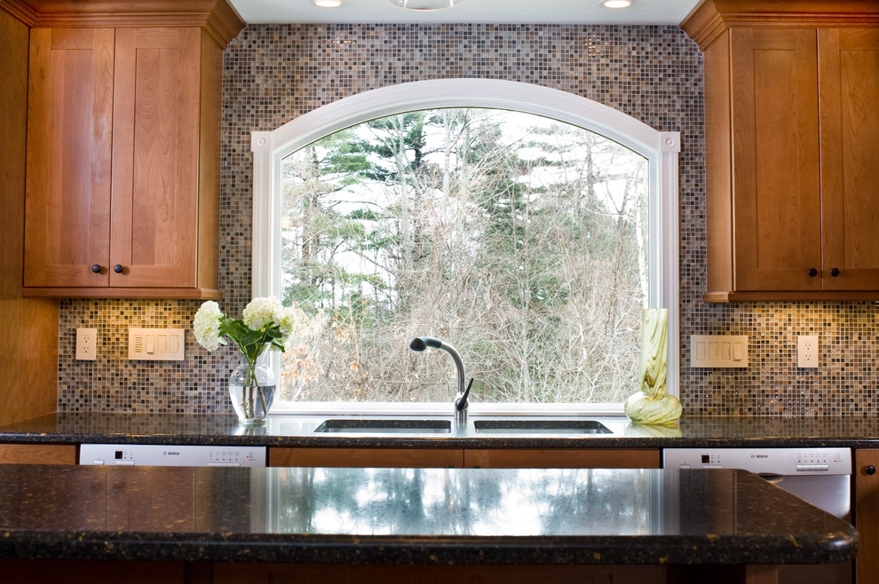 Inspiration for an eclectic kitchen remodel in Boston