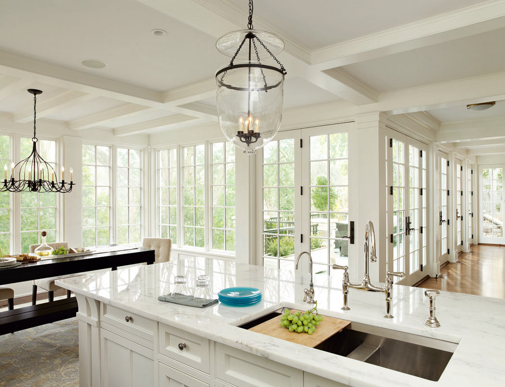 Example of a classic kitchen design in Other