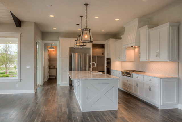 Mason 2 Story W Spiral Staircase Kitchen Omaha By Landmark Performance Homes