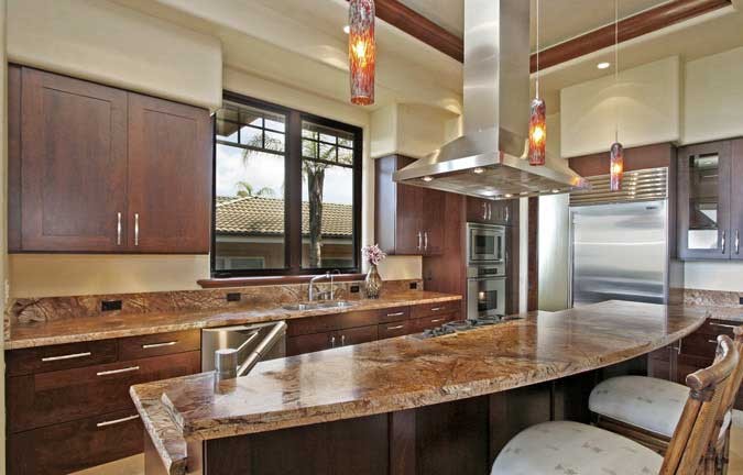 Design ideas for a world-inspired kitchen in Hawaii.