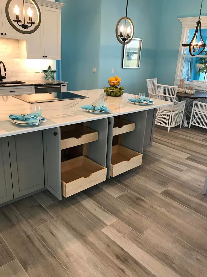 McAlester Circle Beach Style Kitchen Miami by Stylecraft