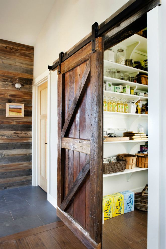 Kitchen - rustic kitchen idea in Denver