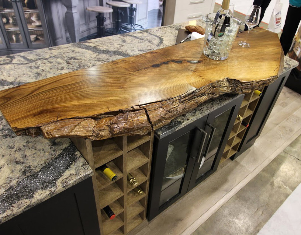 By Grothouse Wood Countertops, Live Edge Kitchen Countertops