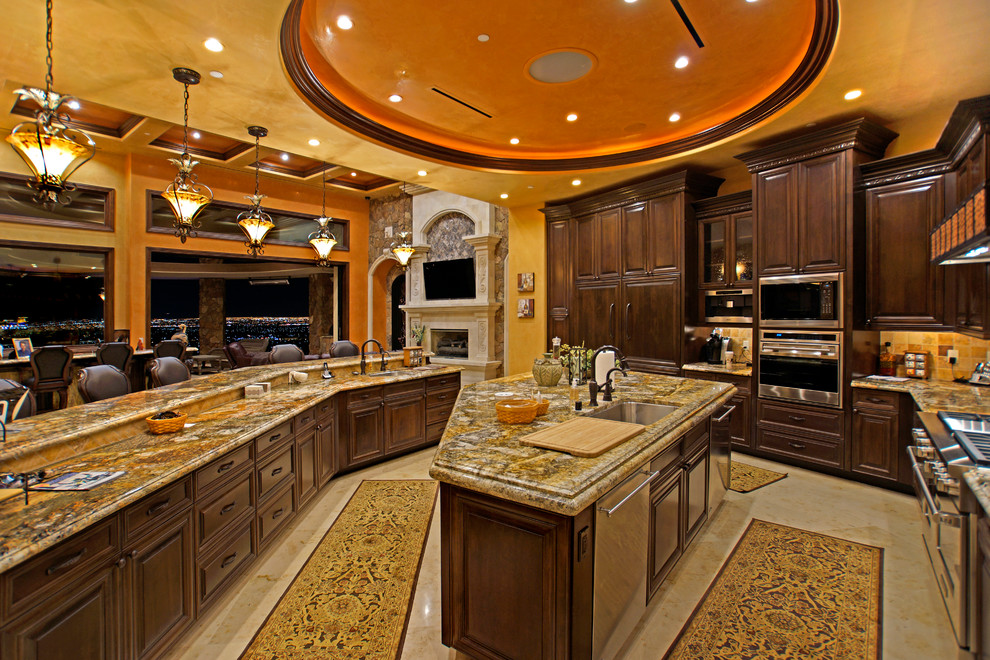 This is an example of a mediterranean kitchen in Las Vegas.