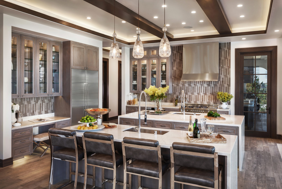 Mediterranean Mansion Transitional Kitchen Orange County By Sm Design Associates Smda Houzz