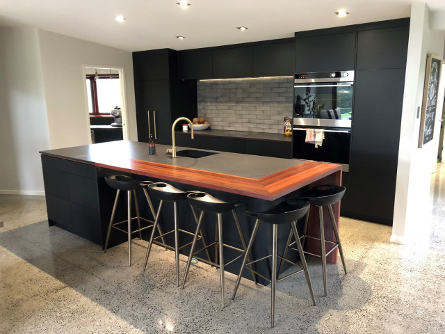 Meeanee Rd Kitchen, Laundry and Bathroom - Contemporary - Kitchen ...