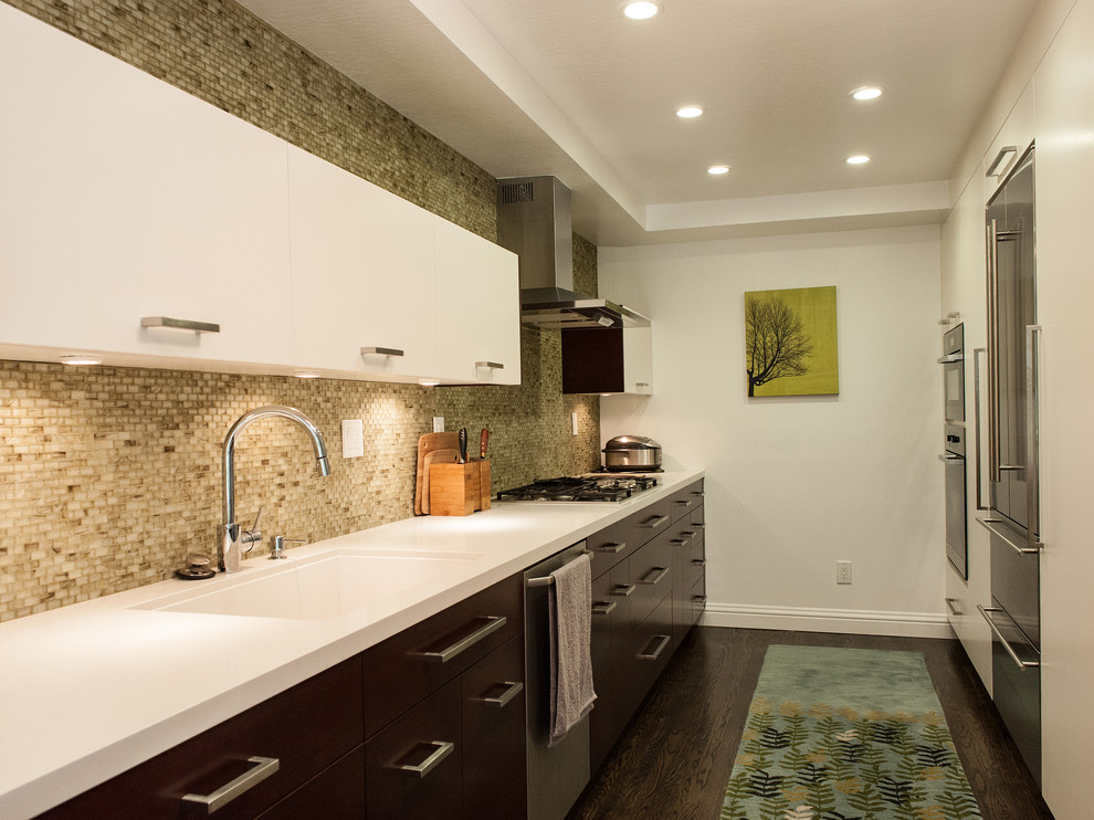 Example of a trendy kitchen design in San Francisco