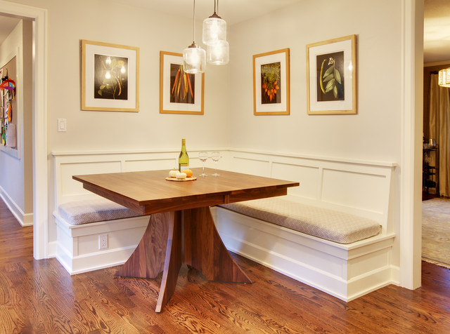 Mercer Island Dining Table W/Built In Benches - Traditional - Kitchen -  Seattle - By Claddagh Construction Inc | Houzz