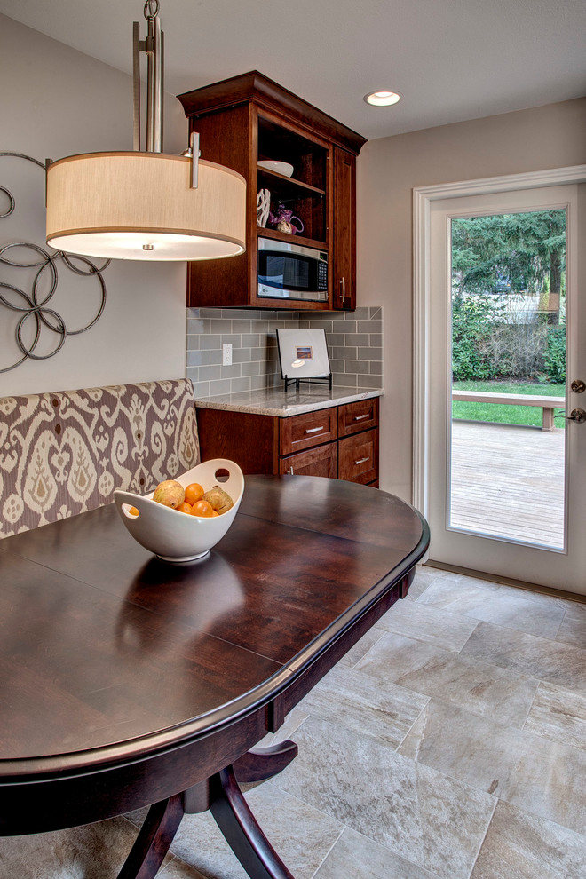 Mercer Island Kitchen w/ Banquette Traditional Kitchen Seattle