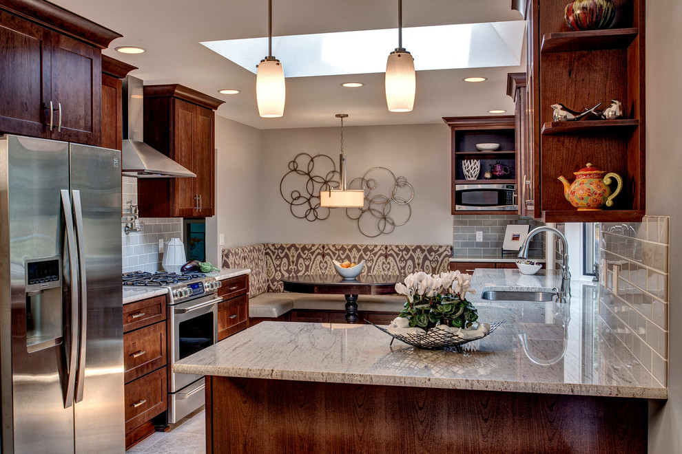 Mercer Island Kitchen w/ Banquette Traditional Kitchen Seattle