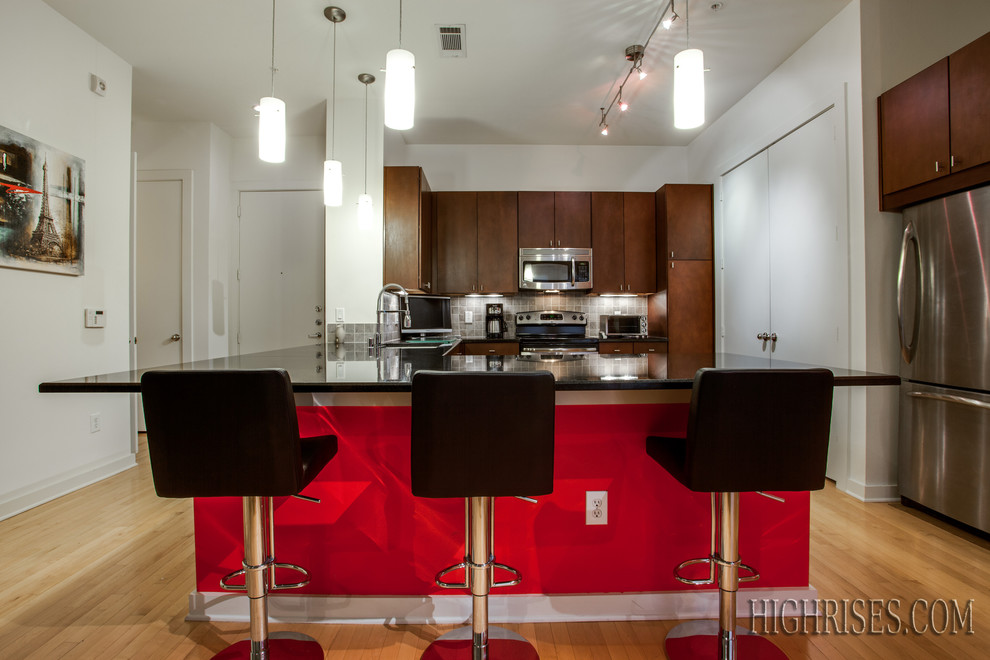 Mercer Square Condos in Dallas Contemporary Kitchen Dallas by