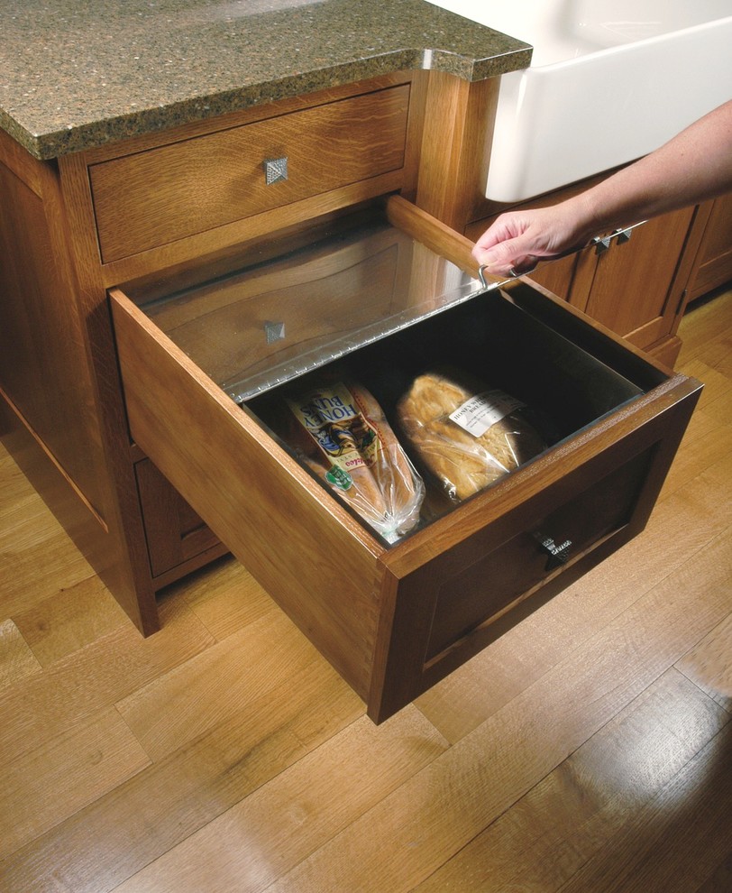 Metal Bread Drawer Insert - Craftsman - Kitchen - Cleveland ...