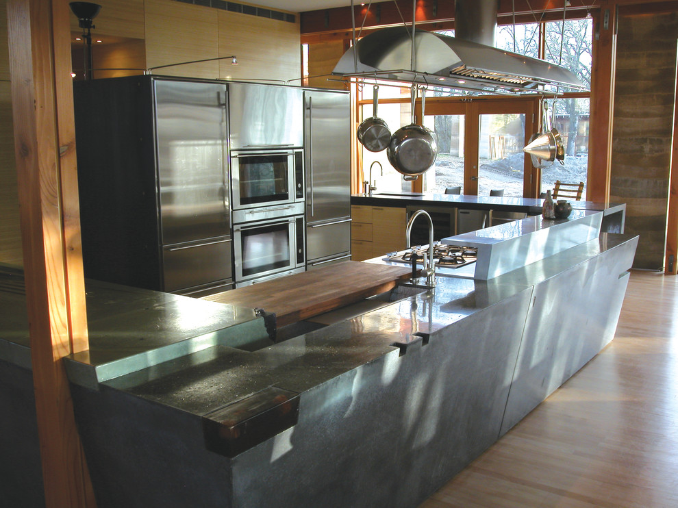 Meteor Vineyards Kitchen, Napa, CA Contemporary Kitchen San Francisco by Cheng Design