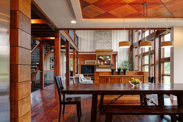 Inspiration for a contemporary kitchen in Columbus.