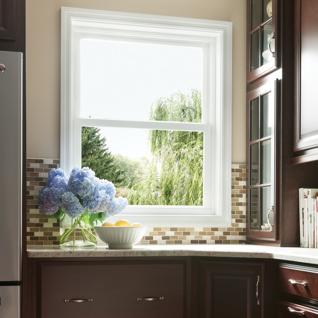 MI Windows and Doors 1650 DoubleHung Vinyl Window Contemporary