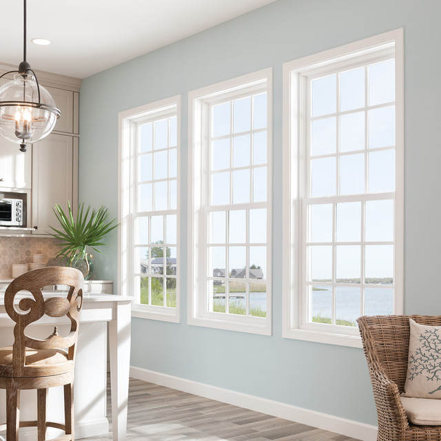 MI Windows and Doors 1650 DoubleHung Vinyl Window with SDL Grids