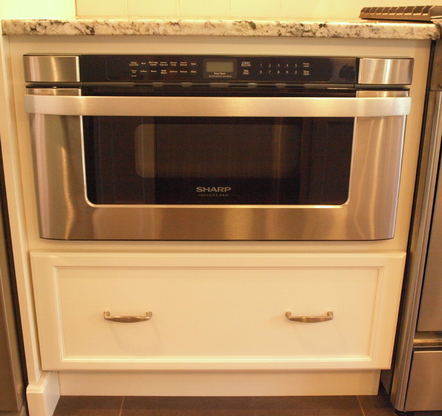 Microwave Drawer Transitional Kitchen New York by KraftMaster