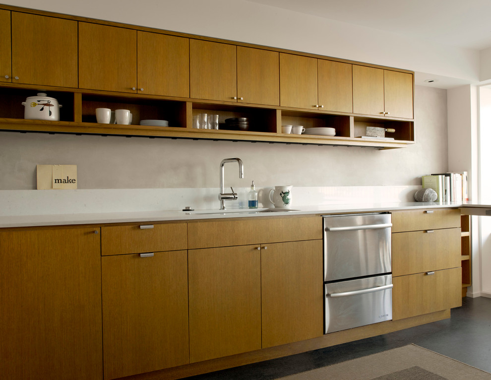 Photo of a midcentury kitchen in Seattle.