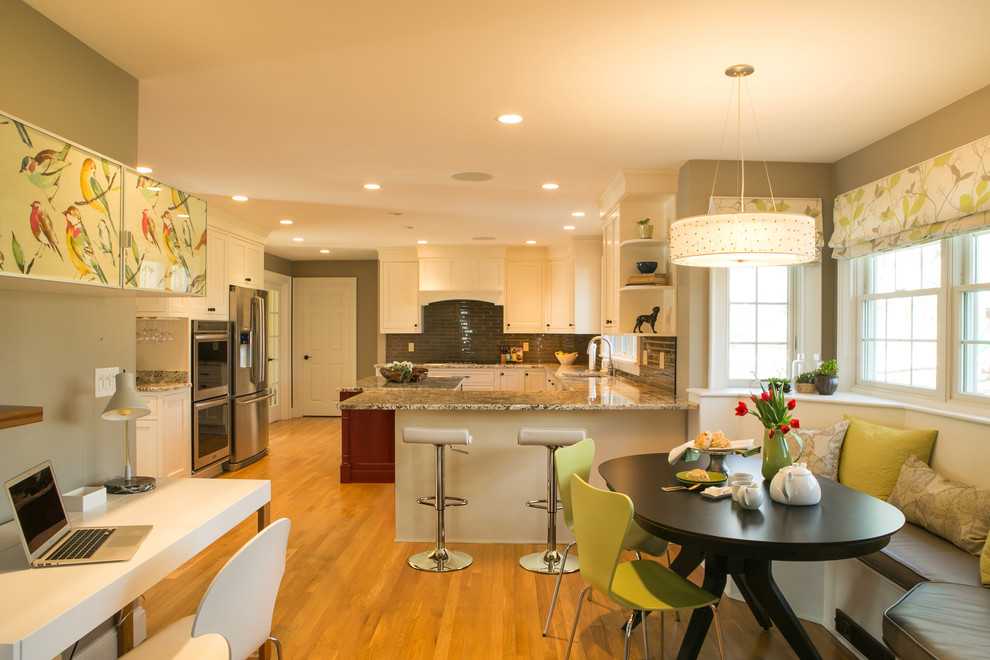 MidCentury Modern in Wickford Highlands Transitional Kitchen