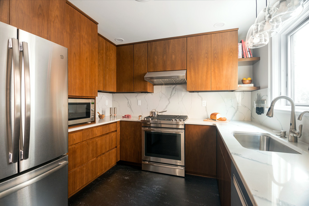 Inspiration for a 1960s kitchen remodel in Other