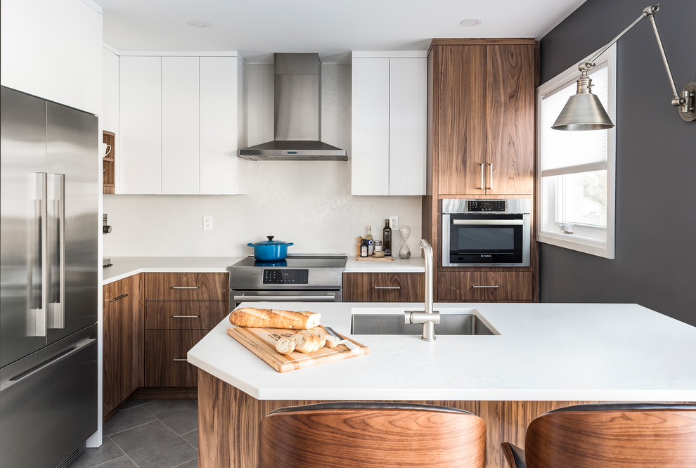 MidCentury Modern Small Kitchen Contemporary Kitchen Toronto