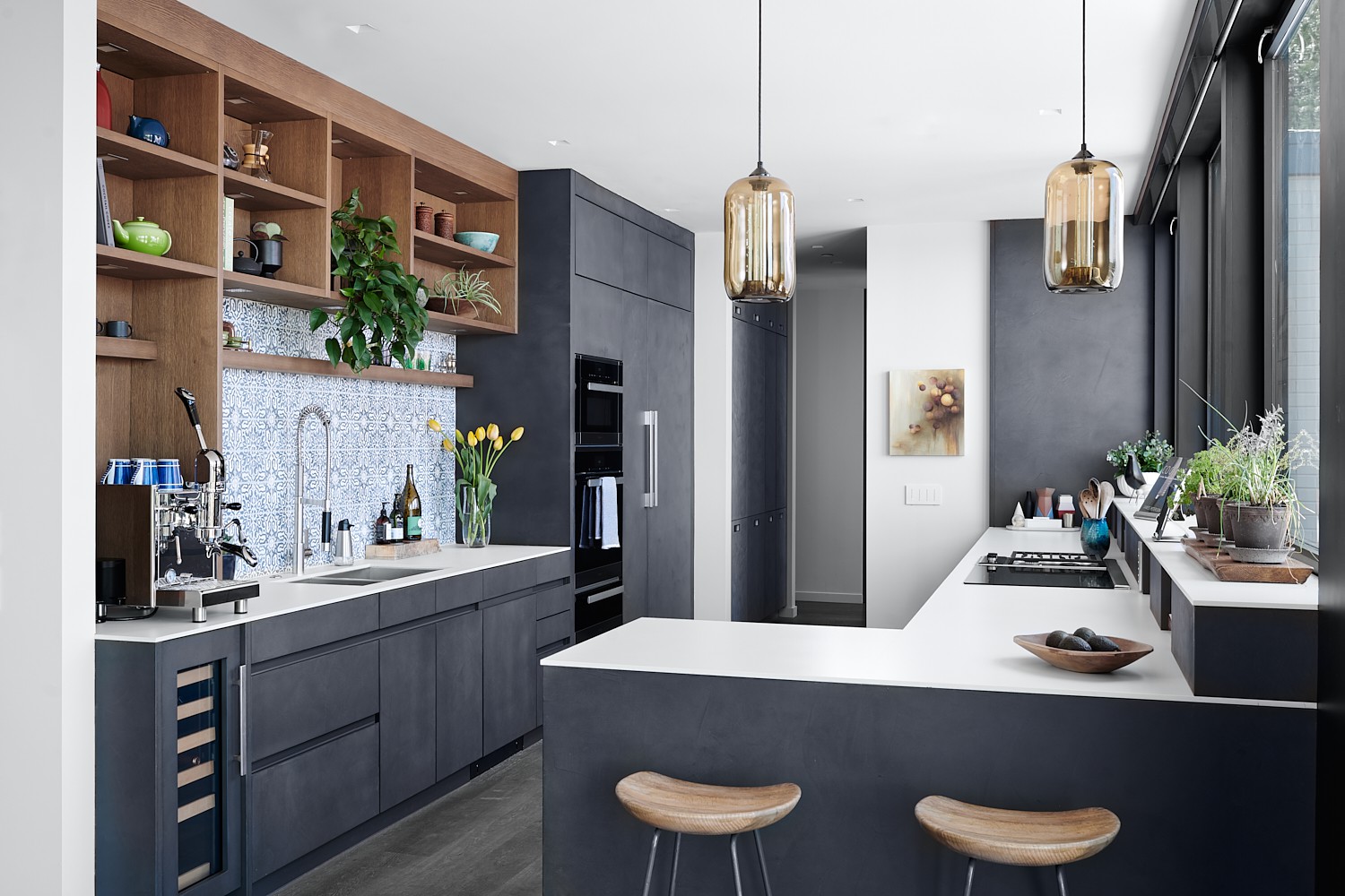 50 Gorgeous Gray Kitchens That Usher in Trendy Refinement  Grey kitchen  designs, Kitchen cabinet design, Modern kitchen remodel