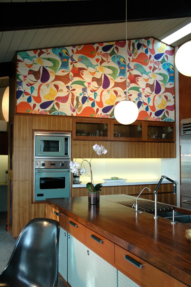 Inspiration for a 1950s kitchen remodel in Santa Barbara