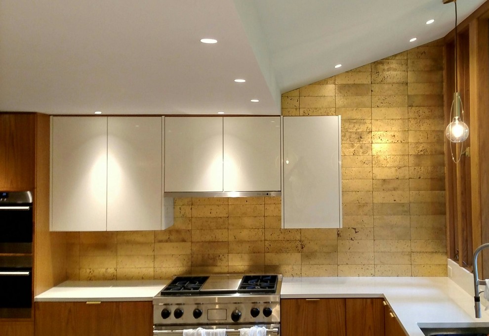 Midland Contemporary Kitchen Back Splash Contemporary Kitchen