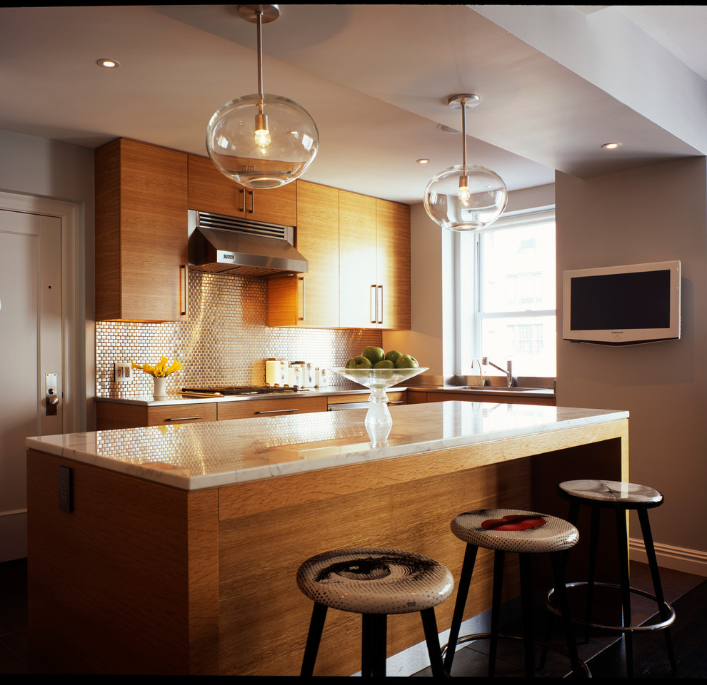 Midtown Apartment Renovation Contemporary Kitchen New York by