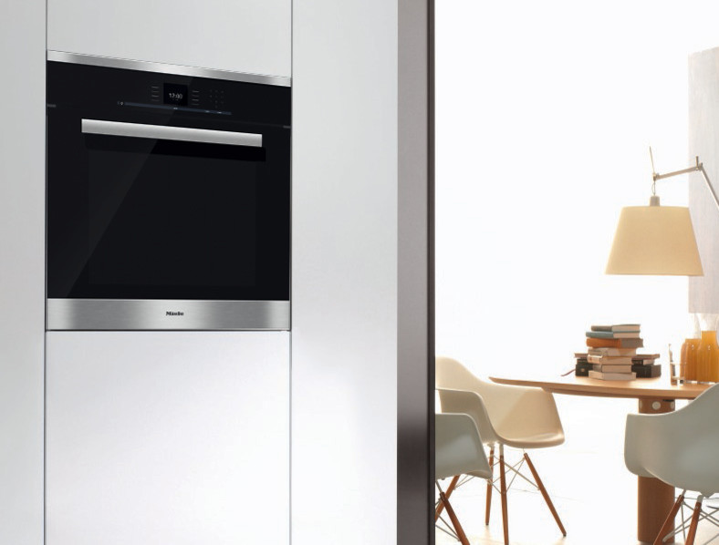 Miele 30" Convection Oven H6680BP Contemporary Kitchen Los