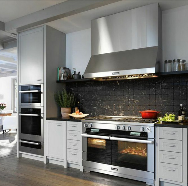 Miele 48” Range Contemporary Kitchen Los Angeles by Snyder Diamond Houzz UK