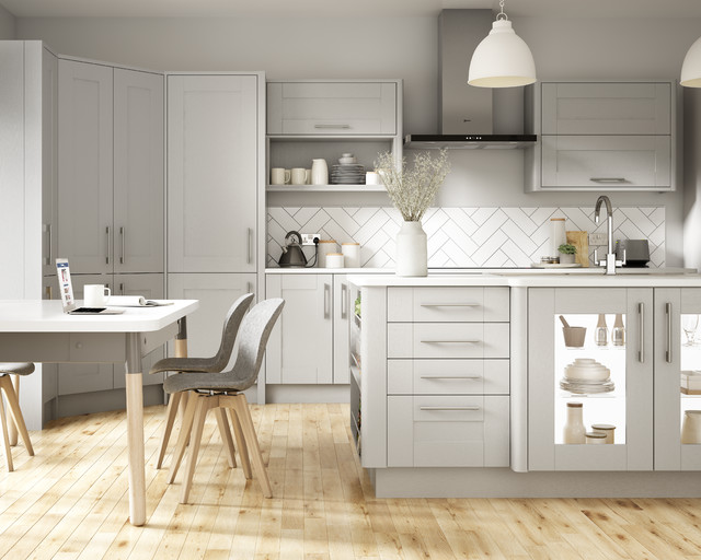 Milton Grey Contemporary Kitchen Other by Wickes Houzz UK