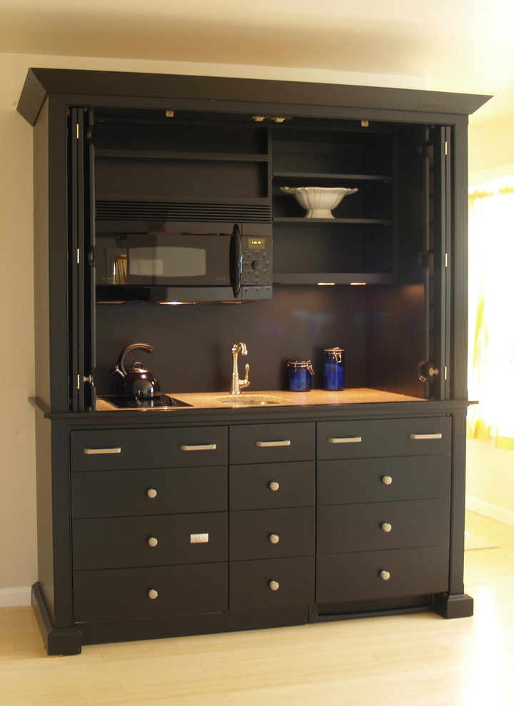 Mini Kitchen Hides All Appliances Contemporary Kitchen Philadelphia By Yestertec Design Company Houzz
