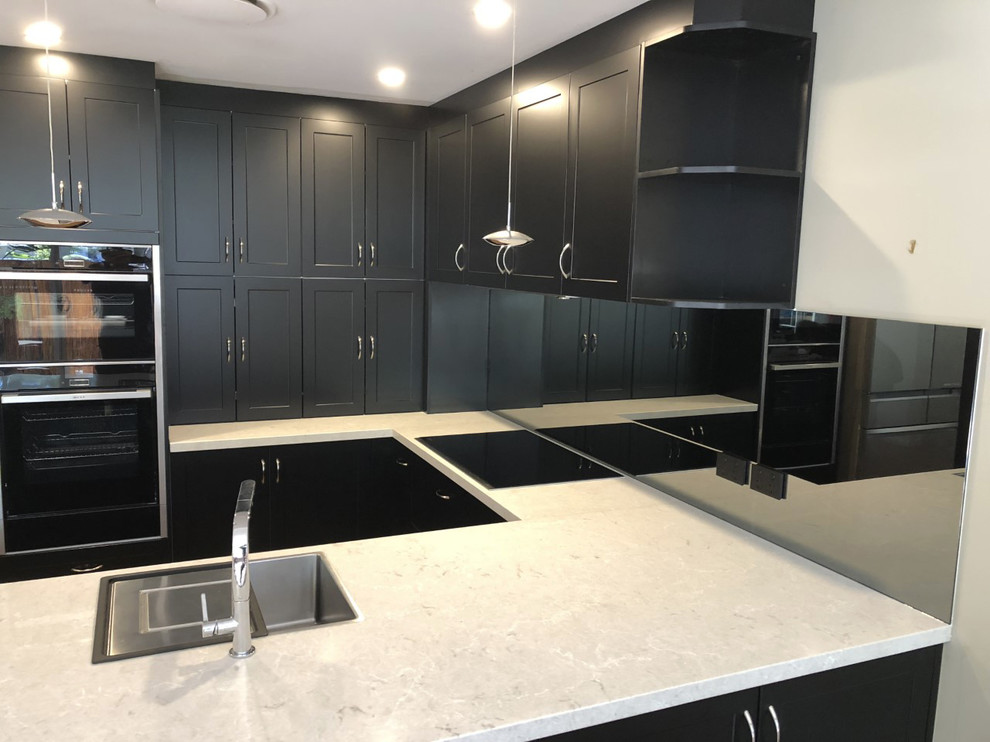 Mirror Splashbacks Modern Kitchen Sydney by Polytech Glass