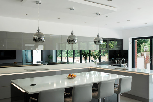 Mirrored Kitchen Splashback Modern, Kitchen Mirrored Splashback Ideas