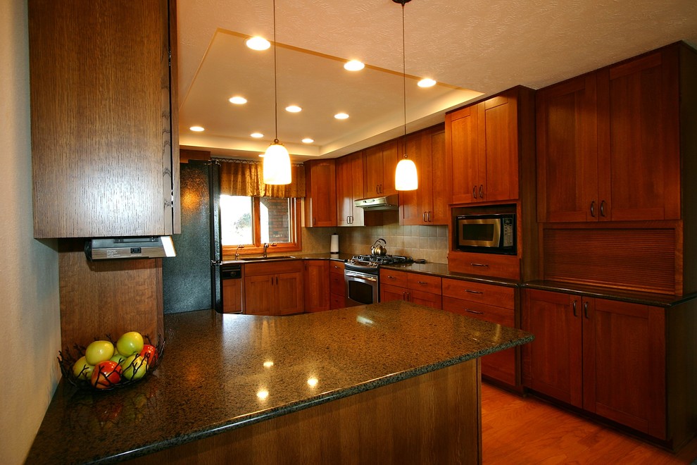 Mission Style Craftsman Kitchen Omaha by Merritt's Quality