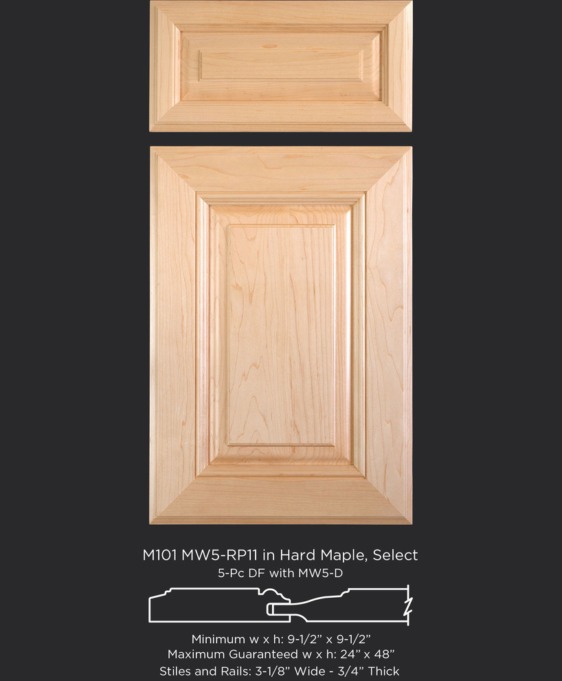 Mitered Doors in Maple Traditional Kitchen Austin by