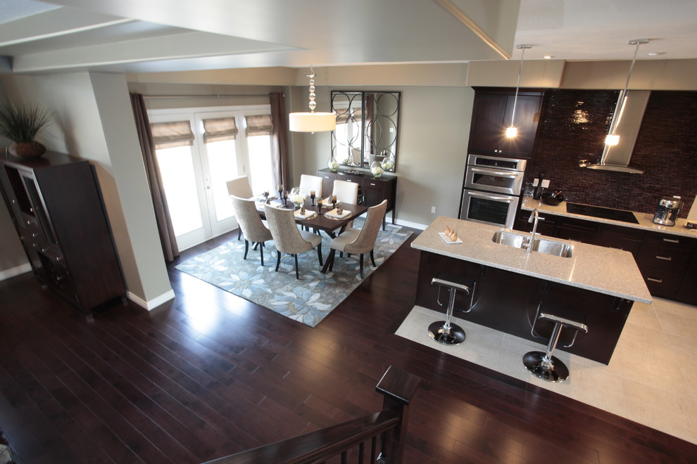 Model Home Kitchen And Dining Room Modern Kitchen Toronto By Michelle Finnamore Interiors Ltd Houzz