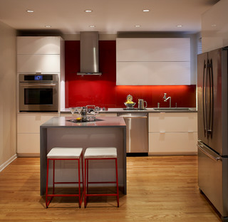 75 Modern Red Kitchen Ideas You'll Love - January, 2024