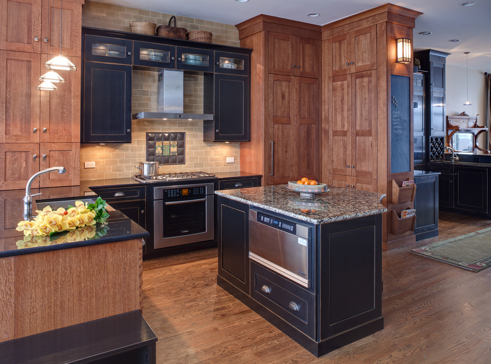 Modern Arts & Crafts City Kitchen - Traditional - Kitchen - Chicago ...